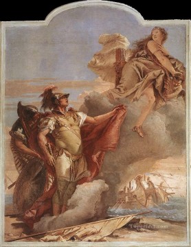  Eneas Pintura - Villa Valmarana Venus apareciéndose a Eneas en las costas de Cartago Giovanni Battista Tiepolo